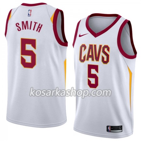 Dres Cleveland Cavaliers JR Smith 5 Nike 2017-18 Bijela Swingman